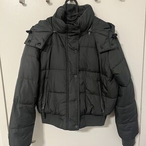 Hollister Black Puffer Jacket